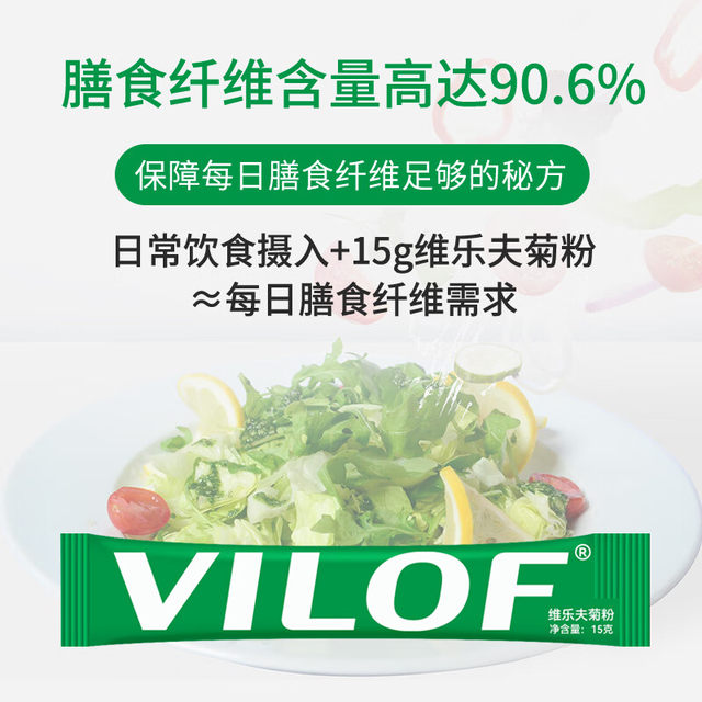 Velofu inulin water-soluble high dietary fiber nutrition fructooligosaccharide probiotic defecation genuine store flagship