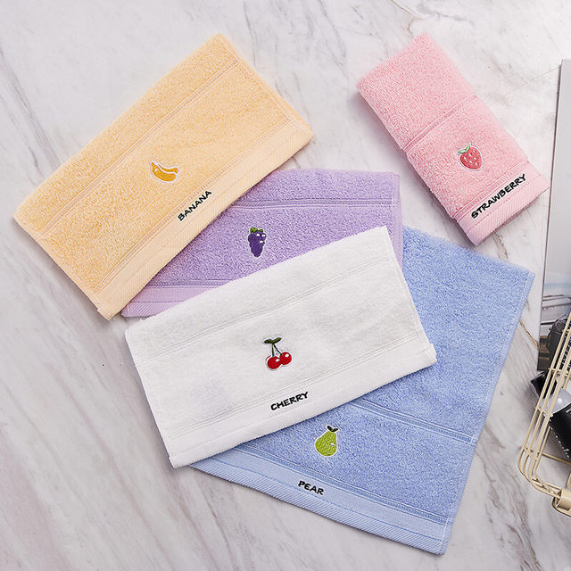Jialiya children's towel pure cotton small towel pure cotton face wash household soft absorbent hair-free women's face towel