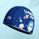 Li Ning Fashion Cartoon Children's Swimming Cap Boy Comfortable Face Swimming Cap Girls' Long Hair Special Swimming Cap