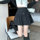 2025 black skirt for women in spring and autumn hip A-line skirt slightly fat large size short skirt fishtail skirt to cover the belly and make it look slim and versatile
