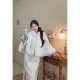 Winter plus velvet thickened noble new Chinese -style shawl shirt warm with cheongsam cloak girl