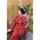 See the new Chinese -style Chinese heavy worker cheongsam+cotton coat, large size fat MM200jin [jin is equal to 0.5 kg] winter