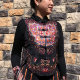 25 spring new ethnic stand collar Chinese style spliced ​​vest women's buttoned cardigan vest sleeveless jacket top