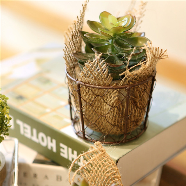 Nordic Japanese style iron path storage basket bathroom storage box kitchen fruit sundry storage basket gardening storage basket