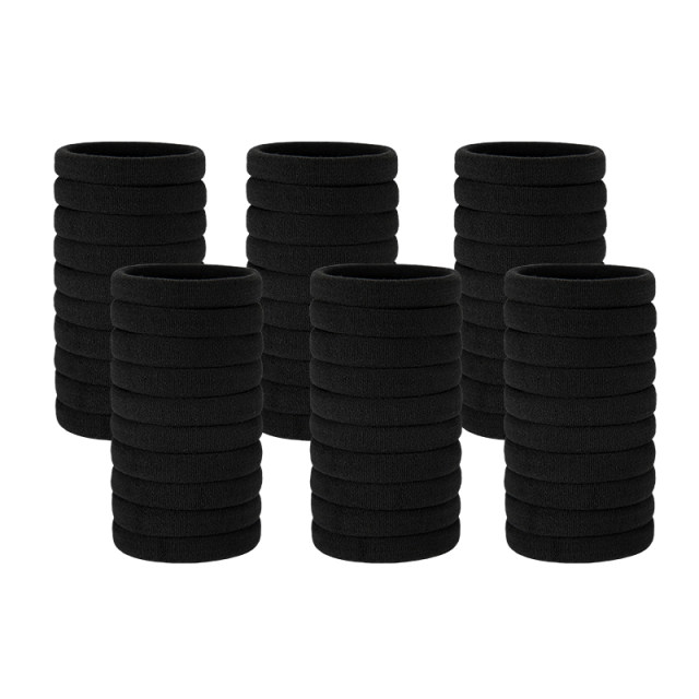 Mrs. Zhang's hair band rubber band women tie hair rope leather cover hair accessories high elastic thick seamless simple hair rope