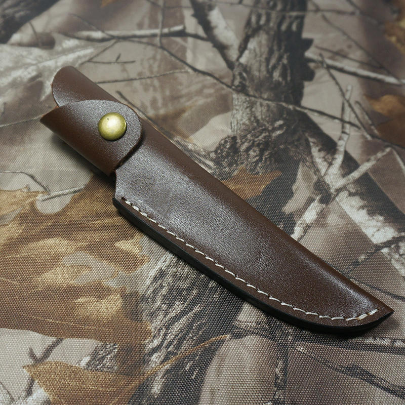 牛皮刀套 刀鞘 皮鞘 刀裤子 户外小直刀套 真皮套