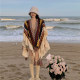 Ethnic style cape cape women's clothing spring and autumn 2025 new high-end style knitted cardigan sweater jacket