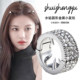 Yu Shuxin's same style hairpin small hair buckle metal round rhinestone bangs forehead side clip grab clip hairpin clip