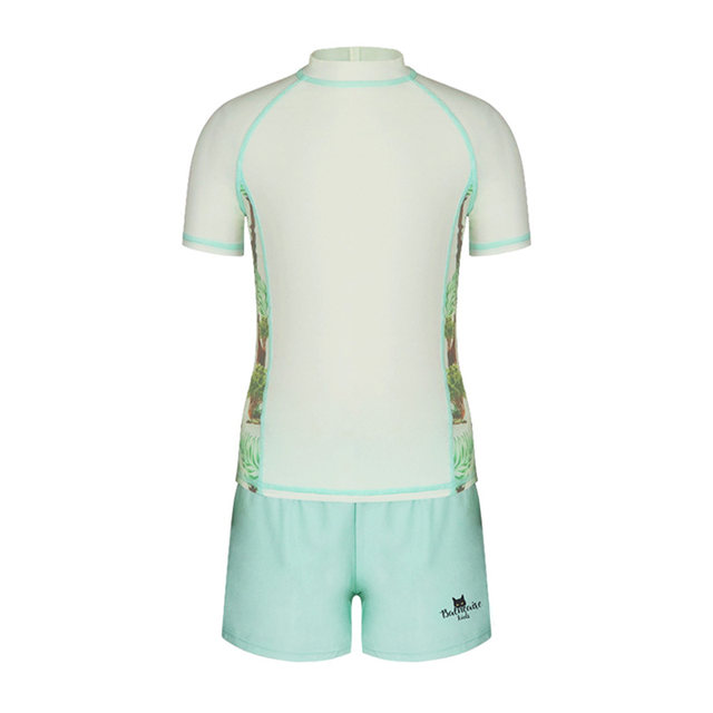 BE Van Dan Boys Sliminating Swimswear Sunscreen Anti -UV Tourism Holiday Printing Children's Swimsuit