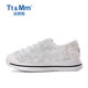 Tt/Mm/Toms Fashion Hollow Women's Shoes Lace Breathable Casual Canvas Shoes Thick Sole Summer Thick Sole Small White Shoes