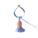 Hand-woven Gradient Diamond Knot Ring Clamping Tassel Pendant Accessories Keychain Pack Hanging Pendant Pendant