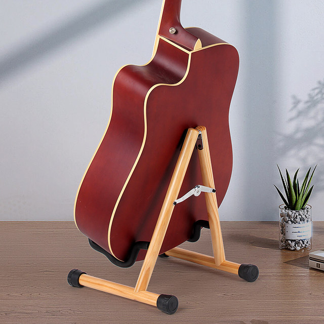 Guitar stand vertical stand floor-standing guitar stand floor stand ukulele stand solid wood violin stand