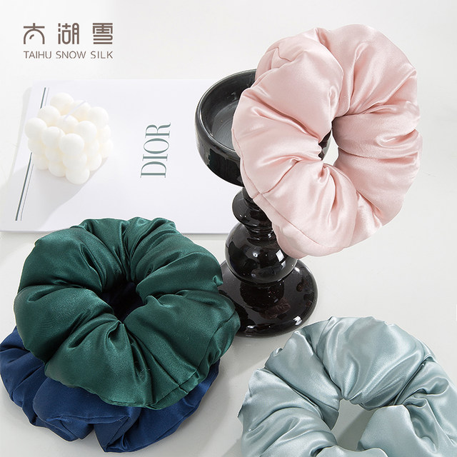Taihu Snow Mulberry Silk Solid Color Silk Pillowcase/Silk Hair Tie