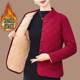 New mother's cotton-padded jacket with velvet in winter, thickened in autumn and winter for middle-aged and elderly small mothers, cotton-padded jackets, warm cotton-padded jackets
