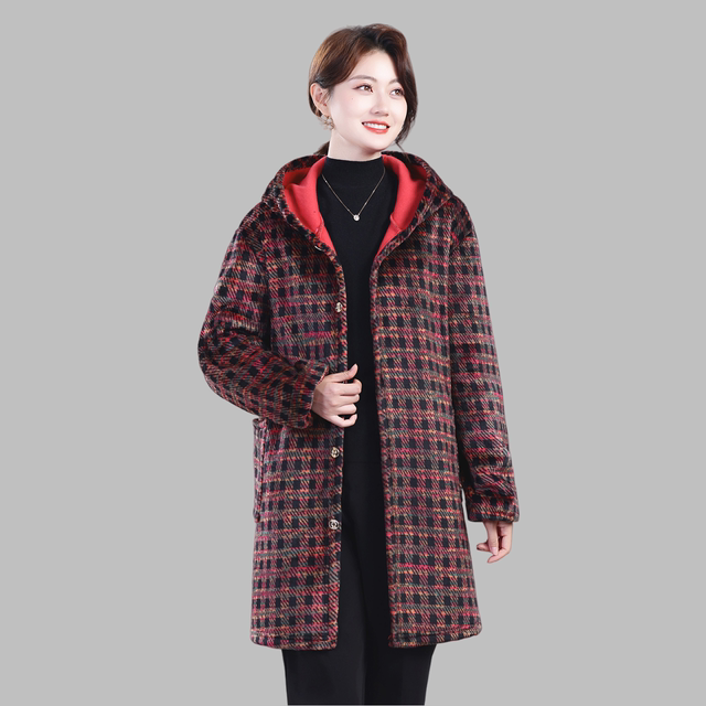 Oversized velvet thickening autumn and winter anti-fouling and dirt-resistant plus fat oversized overalls coat hooded apron anti-fouling jacket