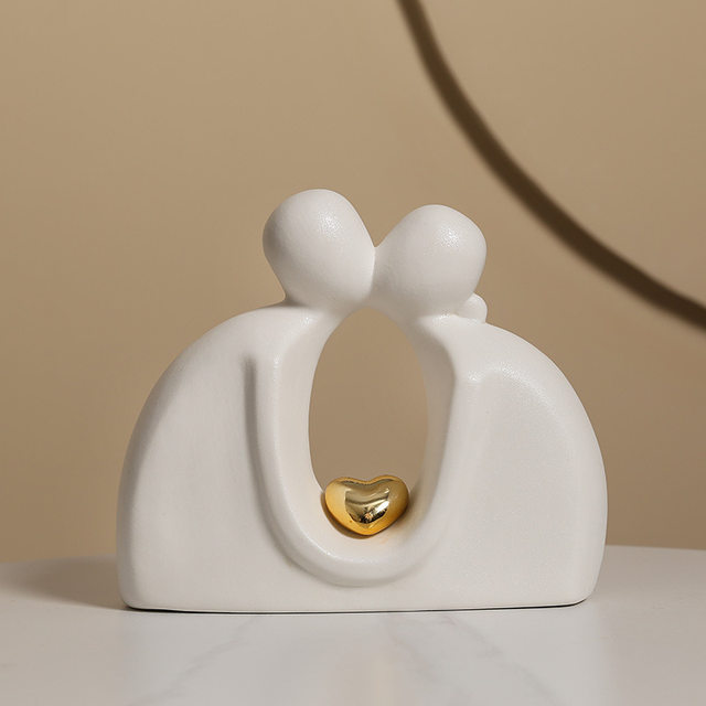 Abstract Art Kissing Couple Character Ornament Home Living Room Entrance Desktop TV Cabinet Decoration Creative Gift