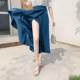 2025 spring and summer new plaid skirt for women a-line one-piece lace-up wrap skirt irregular fish tail midi skirt