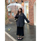 Adan Green Fruit Collar Double-Side Woolen Coat 2024 Winter Loose Temperament Versatile Short Woolen Woolen Coat Women
