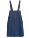 The story of Rose Huang Yimei Liu Yifei same denim skirt for women in summer mid-length high-waisted A-line strap skirt