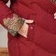 Grandma's down jacket, middle-aged and elderly women's winter clothing, new Chinese style, fashionable big red festive mother's thickened coat