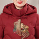 Grandma's down jacket, middle-aged and elderly women's winter clothing, new Chinese style, fashionable big red festive mother's thickened coat