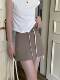 Pocket drawstring Sports Halway Skirt Female Spring New High Limin Short Aid A -line hip short skirt Besides
