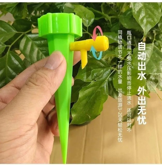 Automatic flower watering device, lazy flower watering device, adjustable dripper, watering device, timed gardening home use