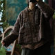 Imitation of fragrant clouds printed flax loose cotton jacket jacket 1922
