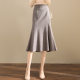 [Continuing money] XWI Xin Weizhong Qiagou Fish -Tail Halway Skirt Female Autumn and Winter High waist Lightly wear A -line skirt