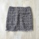 Women's clothing, zipper, multi-pocket fashion, versatile short skirt, fur edge, hip-covered skirt, women's spring and autumn skirt trendy