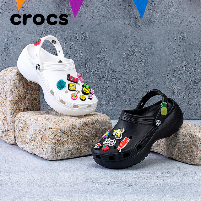 Crocs Crocs thick-soled cloud hole shoes high heel sandals beach shoes garden shoes women's shoes 206750
