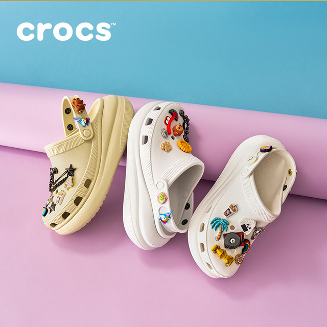 Tan Jianci's same style Crocs Crocs puff hole shoes men's thick-soled beach shoes garden shoes women's shoes 207521