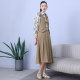 Five-chome new spring style fashionable simple slim commuting trendy short skirt solid color A-line large skirt