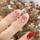 Solid semicircular colorless nail art jewelry electroplating color-retaining real gold rivet metal nest nail phototherapy nail patch