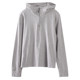 Huangsen 2025 spring new Korean version loose slim large size hooded zipper net version solid color versatile casual hoodie