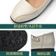 Mom's shoes, genuine leather soft-soled flat shoes, women's comfortable Mary Jane shoes, middle-aged large size, non-slip, versatile women's shoes