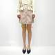 Monoton style autumn and winter fashionable slim floral wool A-line short skirt single-breasted versatile temperament skirt women SA0512