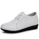 2025 new spring and autumn single shoes for women flat leather shoes, small white shoes, flat heel casual soft sole versatile large size women's shoes