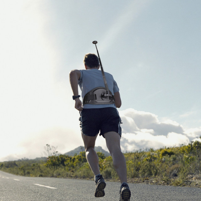 
DJI ACTION5PRO/4 Shadow Stone Insta360 X5/GO3S/X4/X3 belt back rod bracket