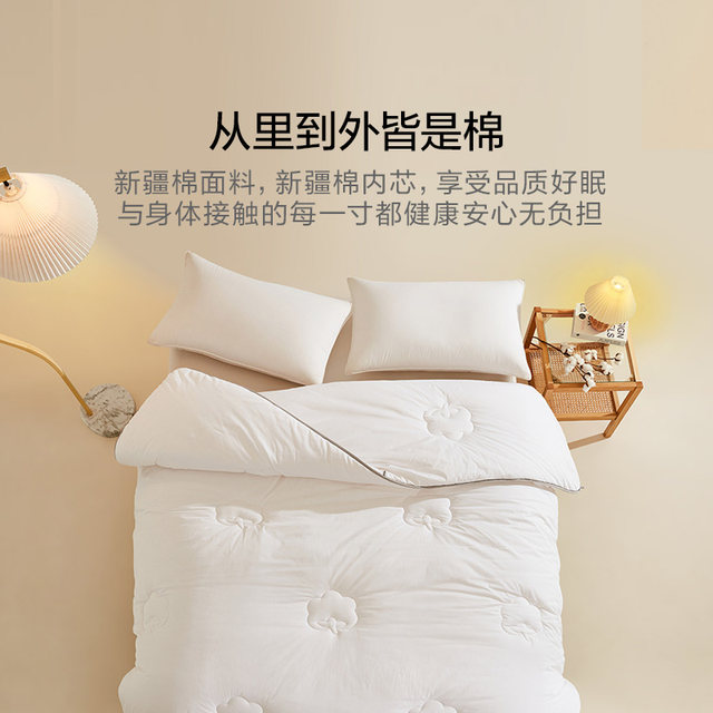 Luolai Home Textiles cotton quilt Xinjiang cotton quilt pure cotton quilt cotton batting spring and autumn quilt core thickened winter quilt four seasons