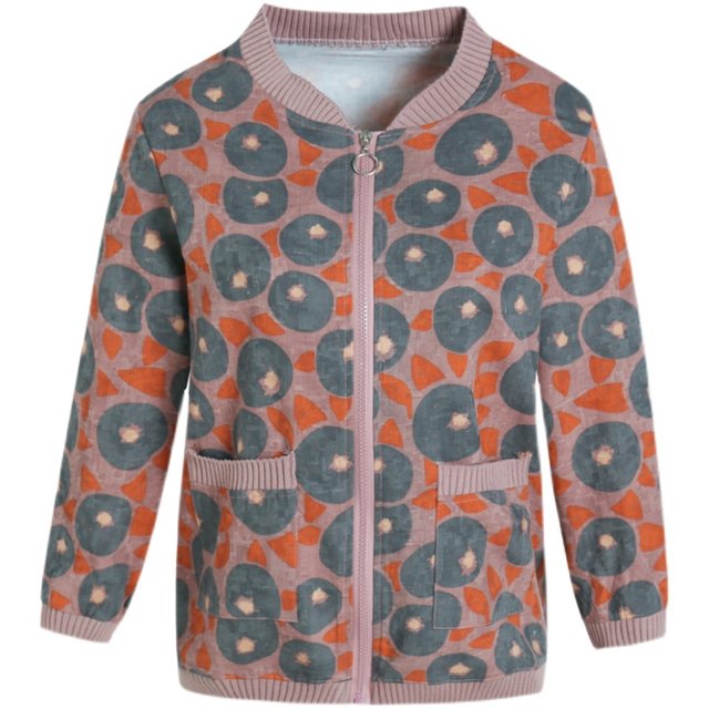 Women's spring and autumn versatile new style middle-aged and elderly thin style fashionable loose short mother jacket top