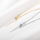18K gold adjustable box universal necklace with needle beading chain DIY handmade necklace jewelry material accessories
