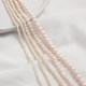 Natural freshwater pearl rice beads onion beads near round beads loose beads handmade DIY bracelet necklace beads beads material accessories
