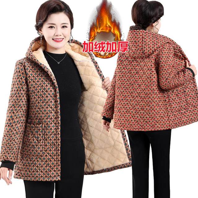 New velvet and thickened smock for women to wear outside, winter cotton coat, warm kitchen apron, fashionable jacket, stain-resistant cotton jacket