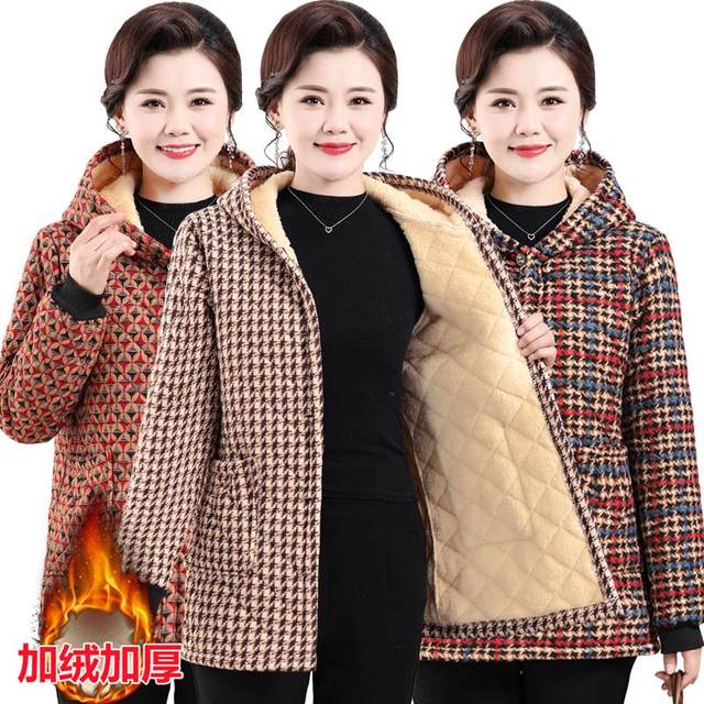 New velvet and thickened smock for women to wear outside, winter cotton coat, warm kitchen apron, fashionable jacket, stain-resistant cotton jacket