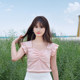 ATAR2025 Summer Women's Sweet Lace Spliced ​​Skirt High Waist Anti-Exposed Bow Cake Short Skirt
