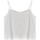 Human cotton vest women with suspended band sexy outside wearing short tops with shirt loose bottom shirt white