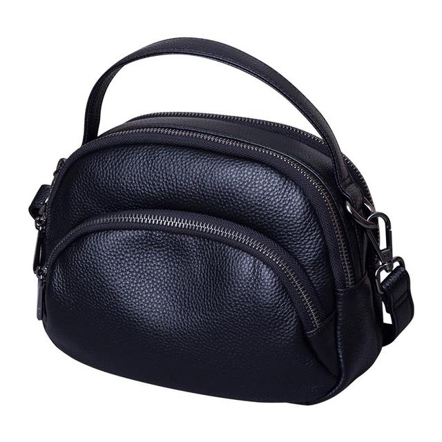 New small bag crossbody bag genuine leather 2024 new trendy fashion first layer cowhide shoulder bag women's portable shell bag