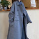 Off-season special offer 2024 Korean version of Dongdaemen Double-breasted H-style double-sided wool coat extended Maillard color