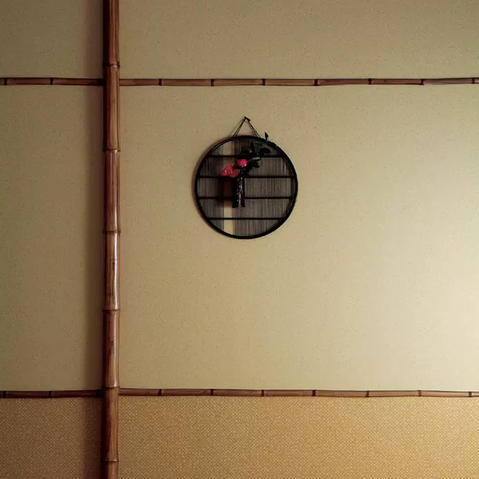 榻榻米壁紙日本進口裝飾牆紙和室臥室茶室矽藻土豆膏黃色